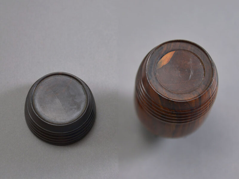 american turned barrel inkwell american turned barrel inkwell