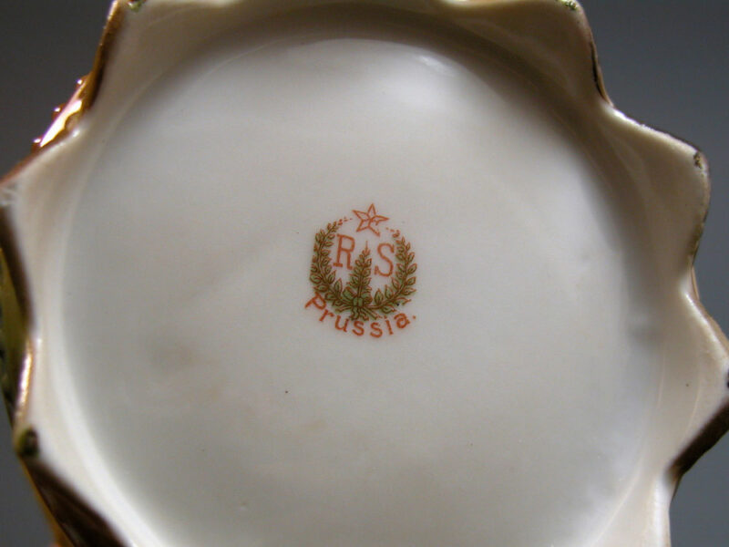 R. S. Prussia Parrots Creamer Marking