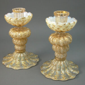 barovier and toso candlesticks