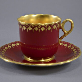 coalport demitasse red beaded (1)