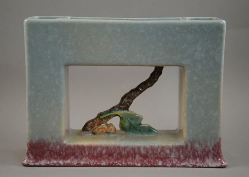 roseville artwood ikebana double case 2