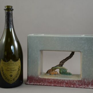 roseville artwood ikebana double case