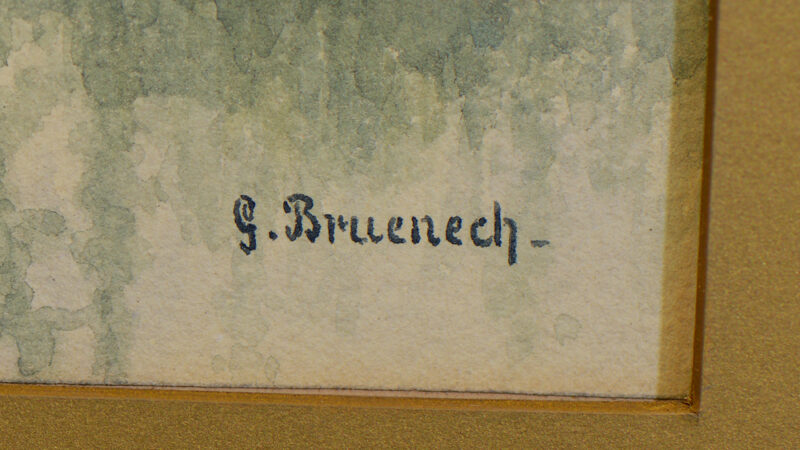 george bruenech watercolor canoeing 2