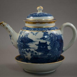 caughley fenced garden teapot (2)