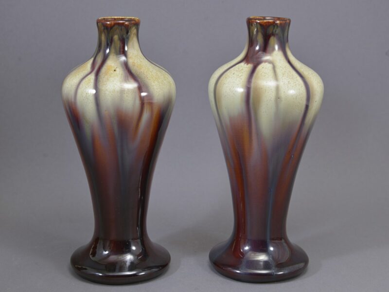 thulin art nouveau vase pair