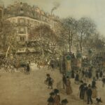 jean francois raphelli drypoint etching boulevard (2)