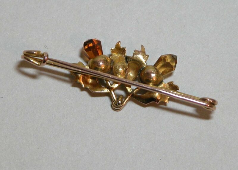 john william kirwan 9k scottish thistle brooch (3)