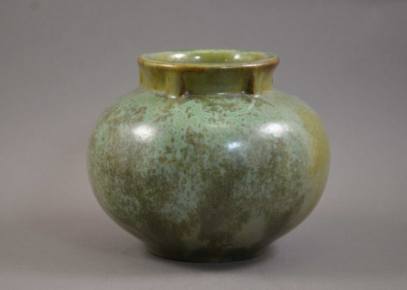 fulper pottery 531 vase green
