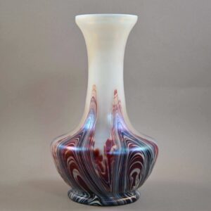 rindskopf opalglas oxblood pulled vase