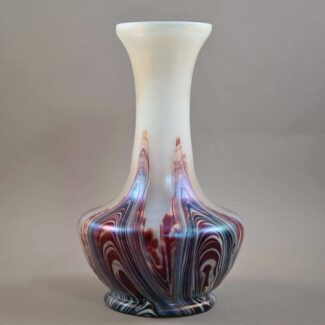 rindskopf opalglas oxblood pulled vase