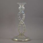 steuben verre de soie candlestick 5092