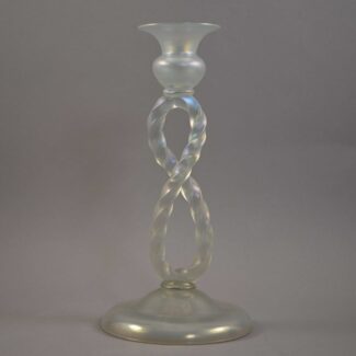 steuben verre de soie candlestick 5092
