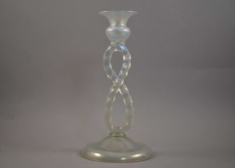 steuben verre de soie candlestick 5092 steuben verre de soie candlestick 5092