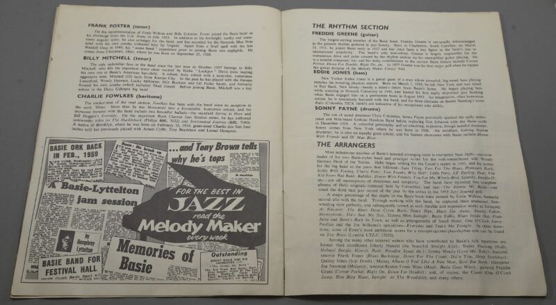 count basie and his orchestra autographed program (10)