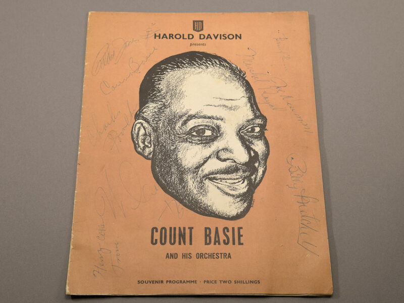 count basie and his orchestra autographed program