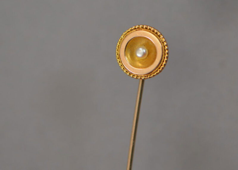 etruscan revival 14k stick pin (5)