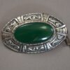 martin meyer jugenstijl brooch silver agate