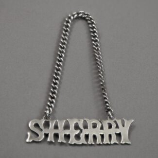 roden brothers sterling silver sherry decanter label (5)