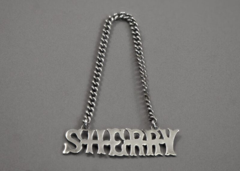 roden brothers sterling silver sherry decanter label (5)