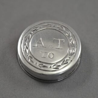 samuel pemberton sterling silver patch box george iii