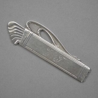 webster luggage tag golf bag sterling