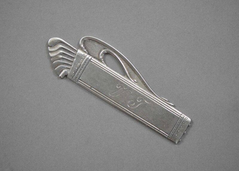 webster luggage tag golf bag sterling