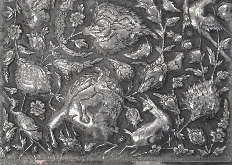 persian silver repousse box (3)