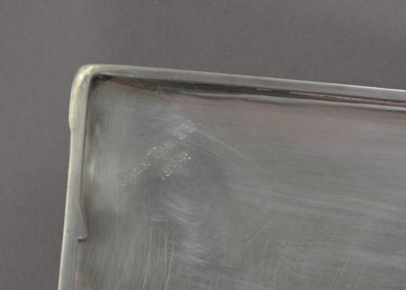 royal canadian naval volunteer reserve wwii sterling silver cigarette case (5)