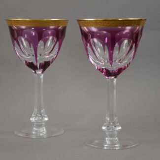 moser lady hamilton amethyst wine goblet