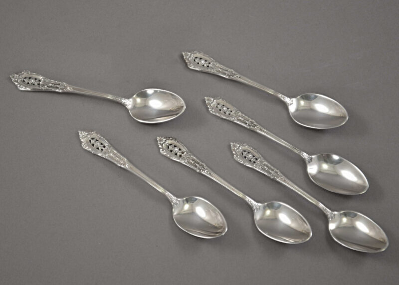 wallace demitasse spoon set rose point sterling silver wallace demitasse spoon set rose point sterling silver
