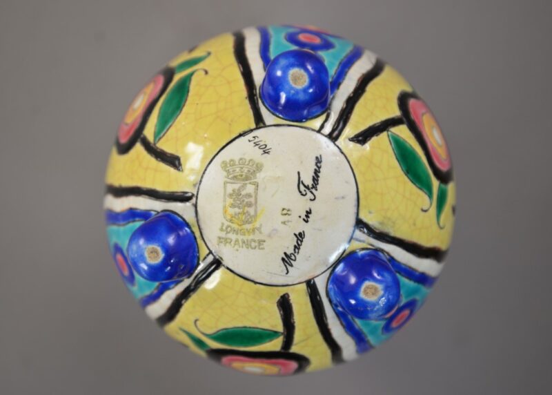 longwy vase art deco triple foot5 (Medium) (5)