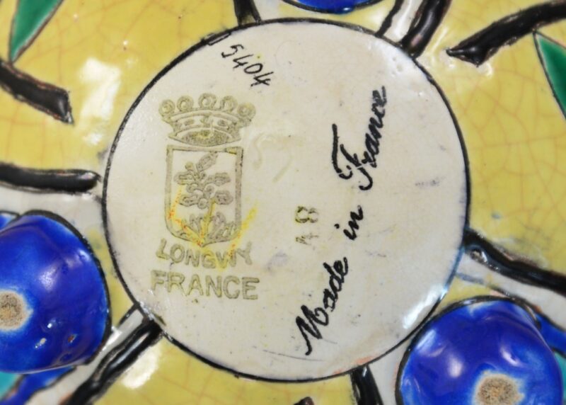 longwy vase art deco triple foot6 (Medium) (6)