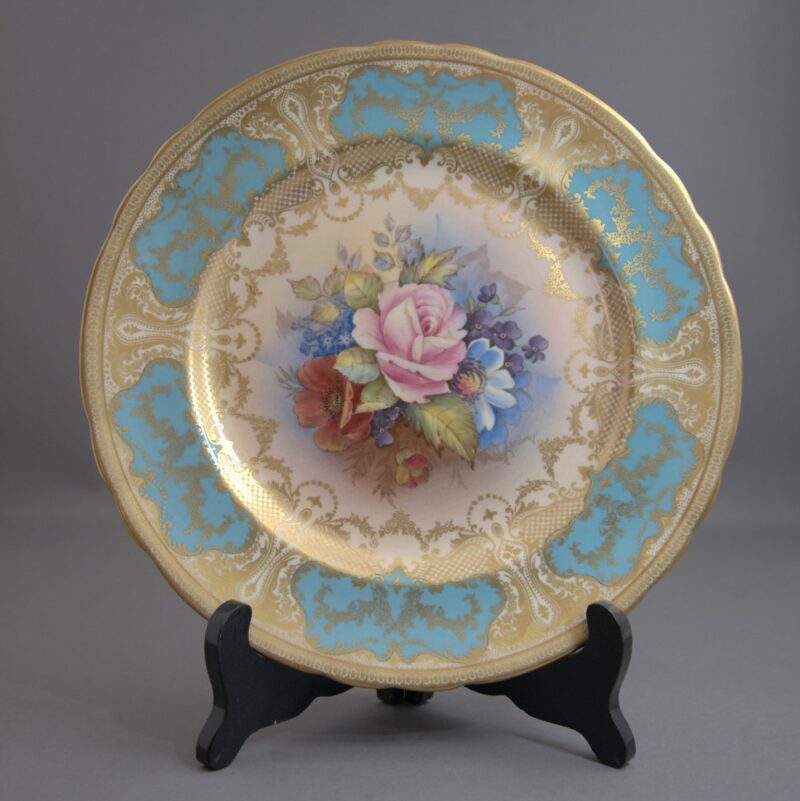 aynsley joe bailey floral rose plates