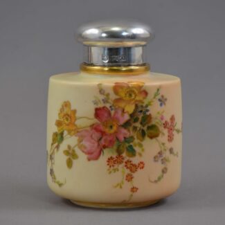 royal worcester blush ivory tea caddy