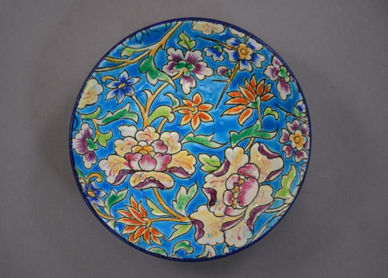longwy bleu de longwy cloisonne dish (1)