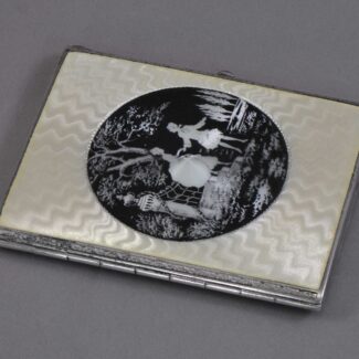 sterling silver silhouette cigarette case