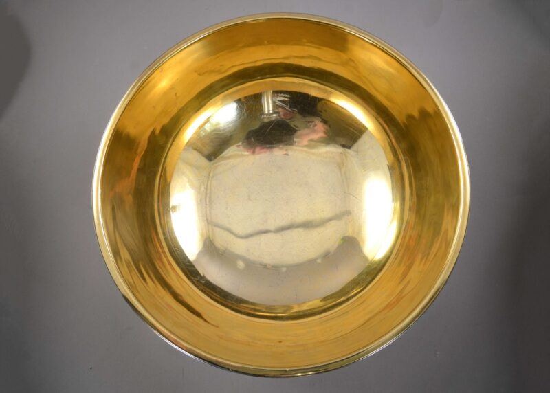 birks gilt sterling punch bowl trophy (5) birks gilt sterling punch bowl trophy (5)