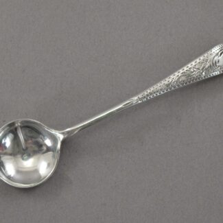 joseph gloster sterling silver bright cut salt spoon