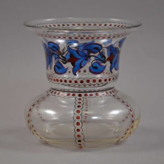 bohemian enamel vase