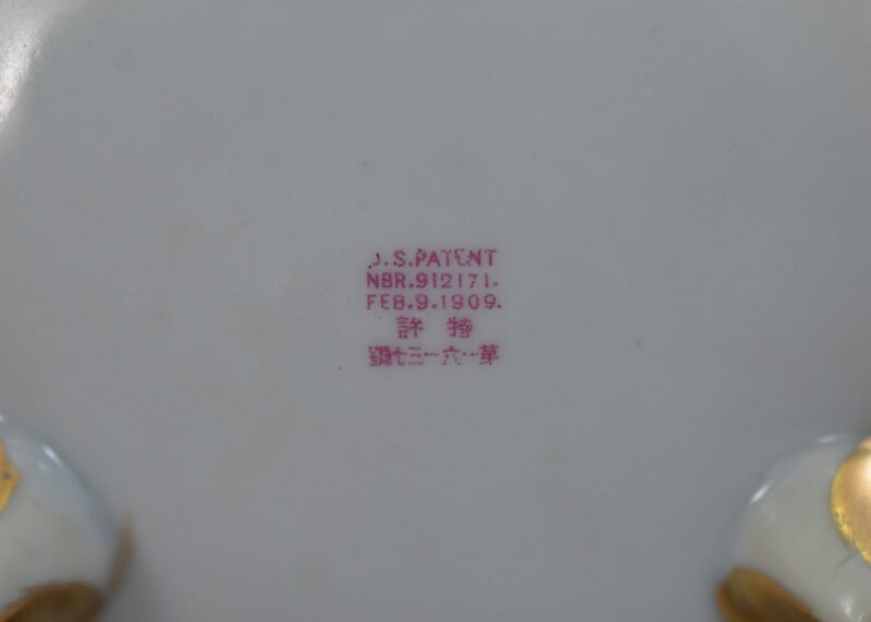 nippon coralene sweet pea pumpkin vase (7)