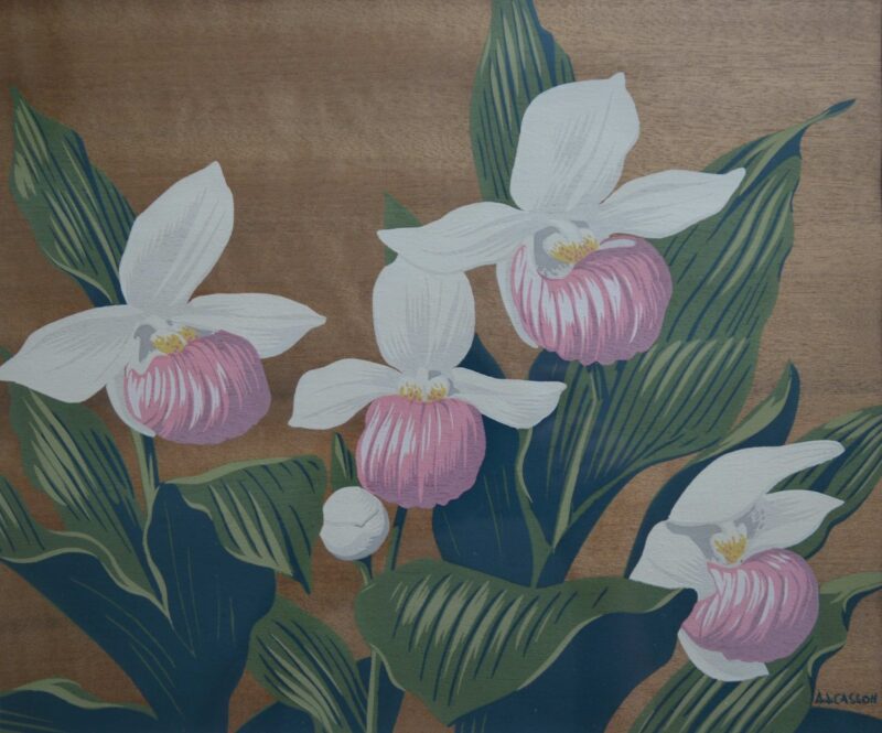 a j casson lady slipper serigraph (3)
