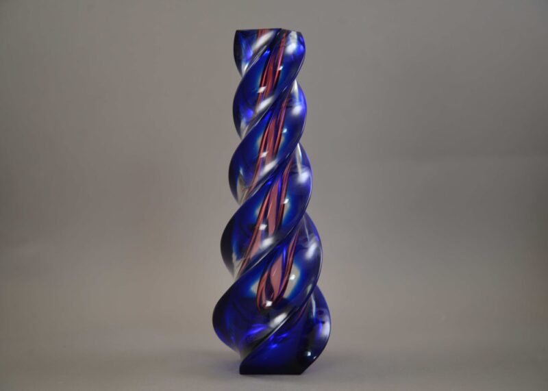 exbor spiral vase bohemian glass exbor spiral vase bohemian glass