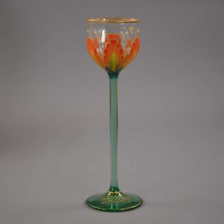 theresienthal floral liqueur glass