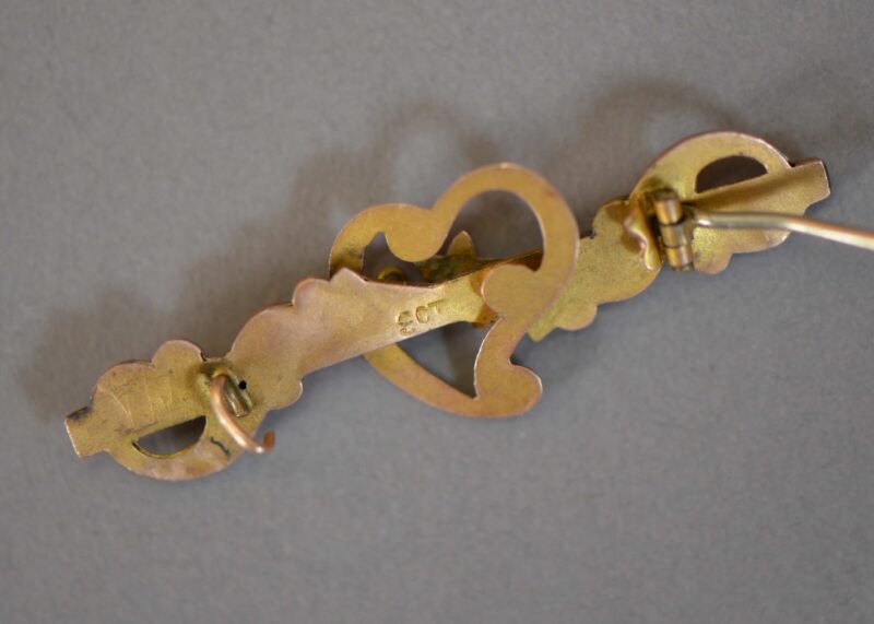 edwardian 9k heart leaf brooch3 (Medium)
