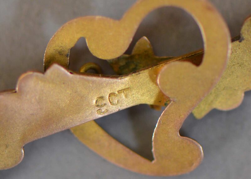 edwardian 9k heart leaf brooch4 (Medium)