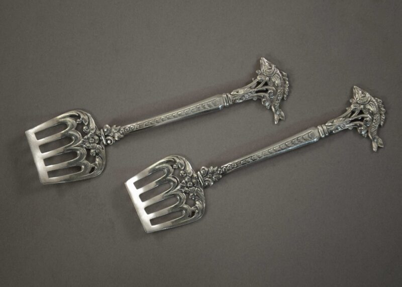 flatware sardine server 800 silver german