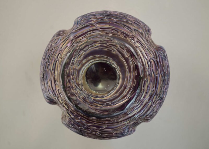 kralik threaded vase purple (4)