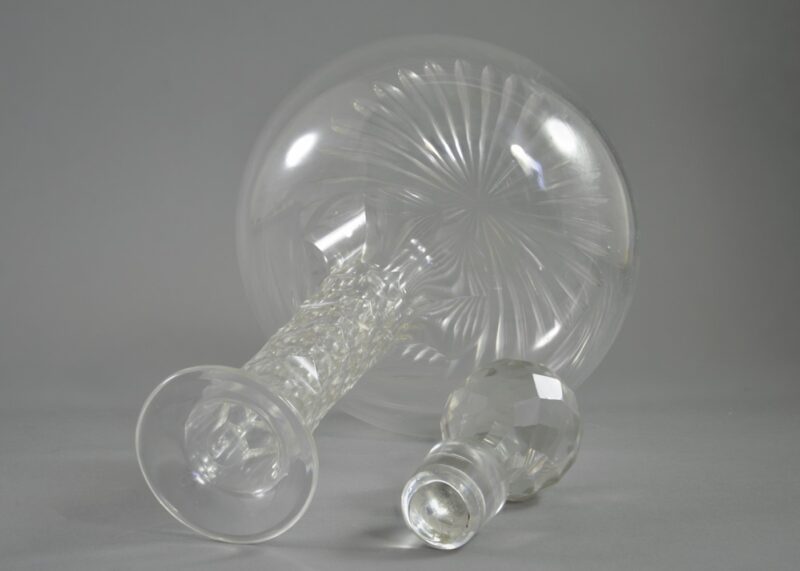 sandwich glass co american facet cut decanter (3)