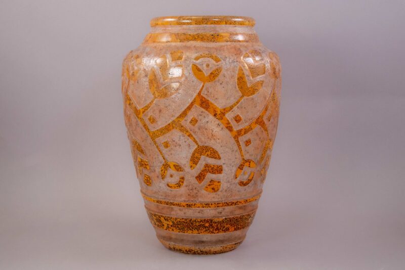 daum cameo vase rose thorn 2