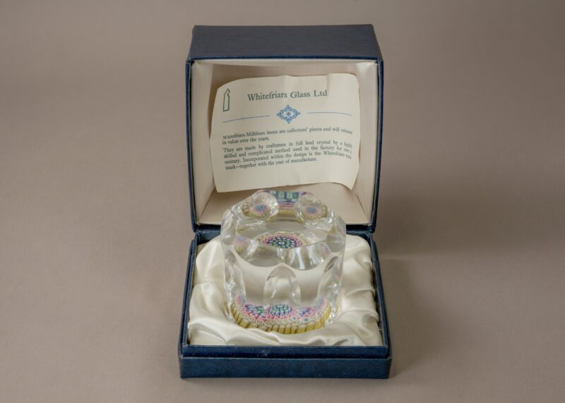 whitefriars boxed concentric paperweight3 whitefriars boxed concentric paperweight3